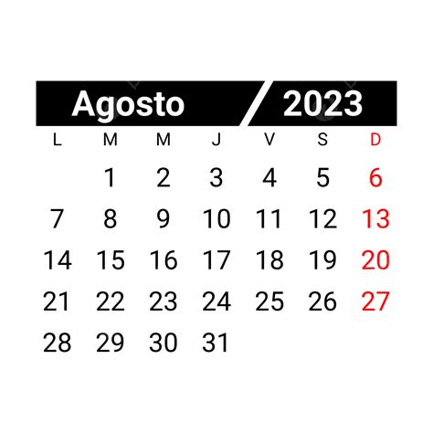 Calendario Agosto 2023 Png Calendario Agosto Calendario 2023 Images And Photos Finder