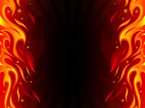 Burning Flames Powerpoint Templates D Graphics Abstract Black Red Free Ppt Backgrounds