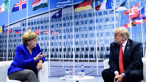 Nato Gipfel Trump Donnert Merkel Kontert