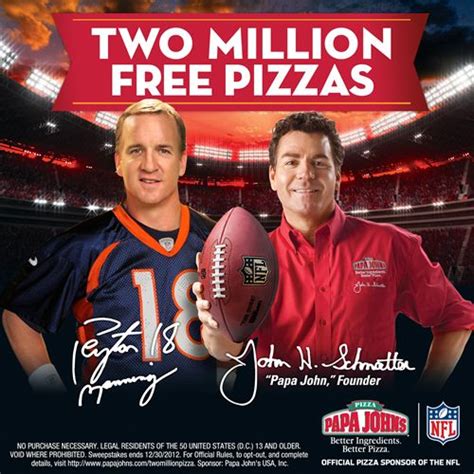 Papa Johns Kicks Off Nfl Season With 2 Million Pizza Giveaway