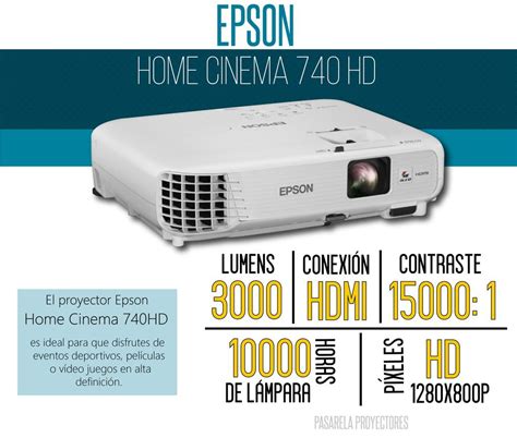 Proyector Epson Powerlite Home Cinema 740hd Global Click