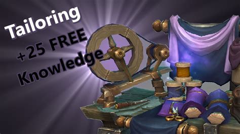 Wow Boost Tailoring Profession Knowledge With Treasures And Hidden