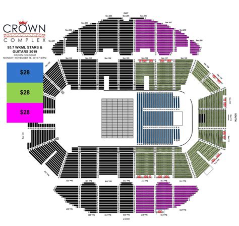 Crown Coliseum Fayetteville Nc Seating Chart Elcho Table