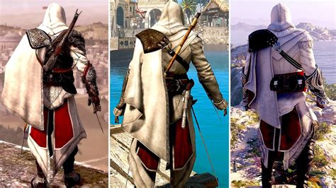 Evolution Of Ezio S Outfit In Assassin S Creed Games