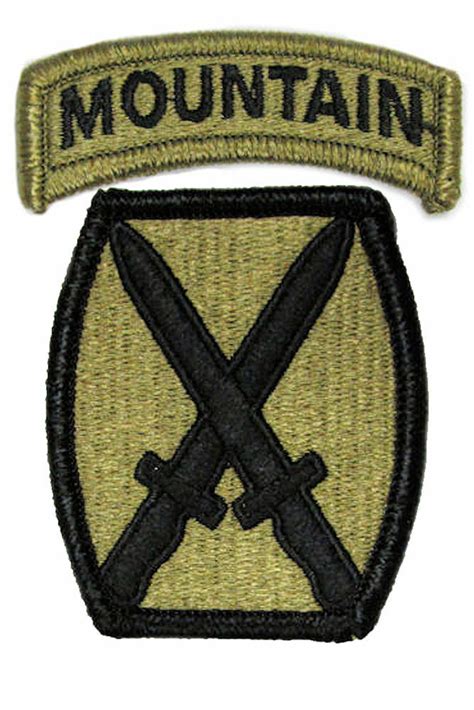 10th Mountain Division Ocp Patch With Mountain Tab