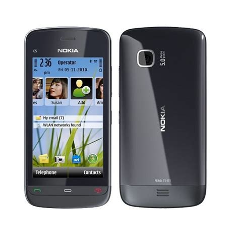 Buy Refurbished Nokia C5 03 Single Sim Feature Phone Online ₹1150