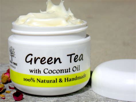 Spf30 Green Tea All Skin Type Cream Anti Agingcoconut Oil Etsy
