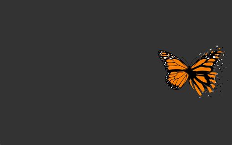 Digital Art Simple Background Minimalism Butterfly Simple Paint