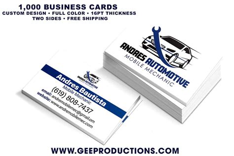 Mechanic business card illustrations & vectors. Andre Mobile Mechanic - Business Cards - Web Design ...
