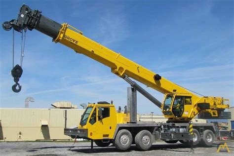 New Grove Tms800e 80 Ton Telescopic Boom Hydraulic Crane Truck For Sale