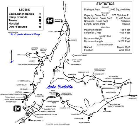 Kern river bait kern river fly shop 11301 kernville rd., kernville, ca Lake Isabella CAMPGROUND MAP Lake Area