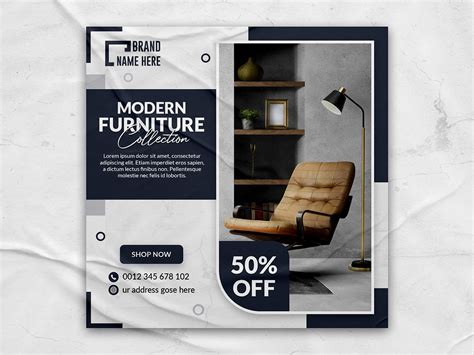Social Media Banner Social Media Post Design Furniture Ads By