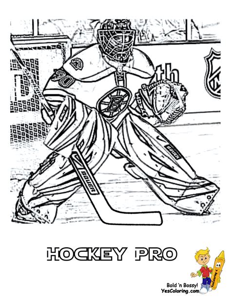 Hockey Bruins Coloring Pages Coloring Pages