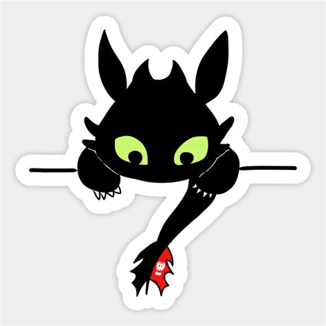 Toothless How To Train Your Dragon Sticker Teepublic