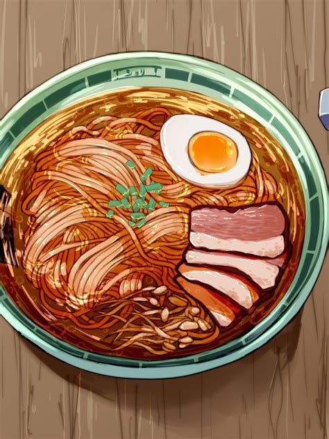 Anime Ramen Delicious Chopsticks Egg Meat 1804x2405 Wallpaper
