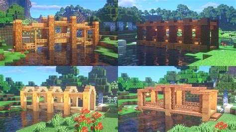 Minecraft Simple Bridges Easy To Build Tutorial Minecraft