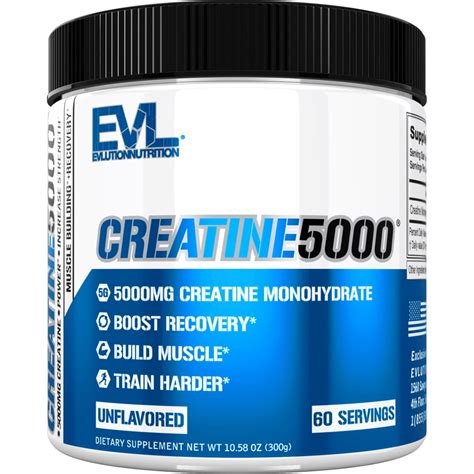 Creatine Monohydrate Powder 5000mg Unflavored 60 Servings Creatine