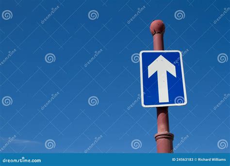 One Way Sign Stock Image Image Of Vertical Direction 24563183