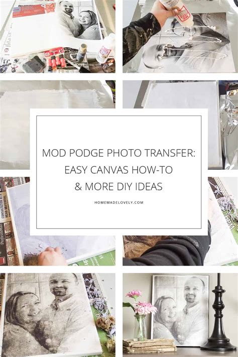 Easy Custom Canvas Using Mod Podge Photo Transfer Medium
