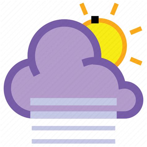 Cloud Day Fog Forecast Sun Weather Icon