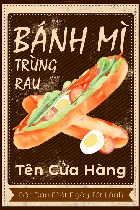 Poster quảng cáo tờ rơi bánh mì trứng rau đặc sản Việt Nam Diễn đàn chia sẻ file thiết kế đồ