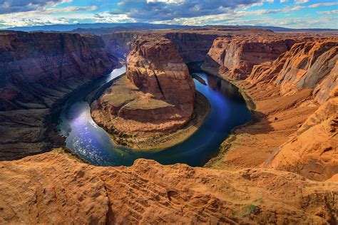 View Of The Horseshoe Bend And Colorado River In Arizona Usa Photograph