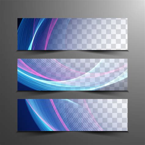 Abstract Colorful Wavy Elegant Banners Set 256013 Vector Art At Vecteezy