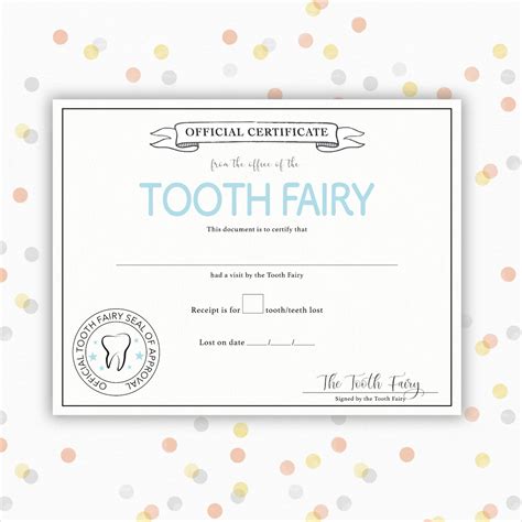 Tooth Fairy Certificate Tooth Fairy Letter First Tooth Letter Tooth