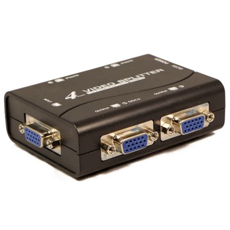 This splitter is available in three configurations: VGA SPLITTER 4 PORT 250Mhz - smartvision.com.tr