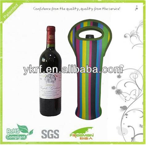 2014 Hot Selling Patternd Insulated Neoprene Red Wine Bagchina Freeman