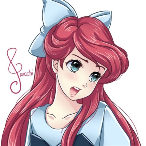 Ariel Mildred You Say Disney Anime Style Disney Princess Anime Disney Princess Art