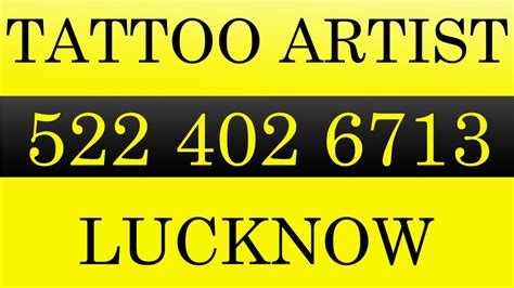 Best Tattoo Artist In Lucknow Youtube
