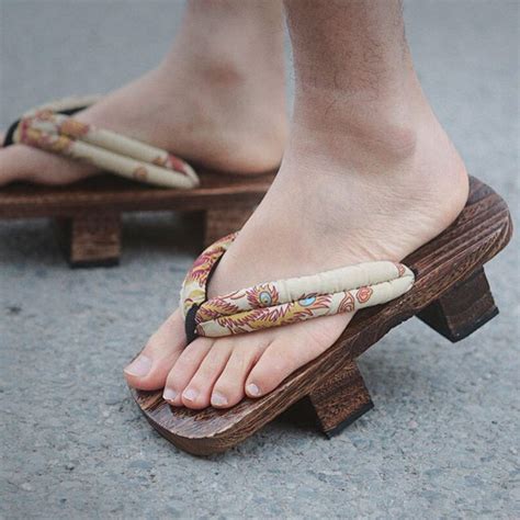 Whoholl Geta Japanese Wooden Sandals Man Women Geta Clogs Slippers