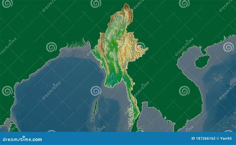 Myanmar Physical Overlay Stock Illustration Illustration Of