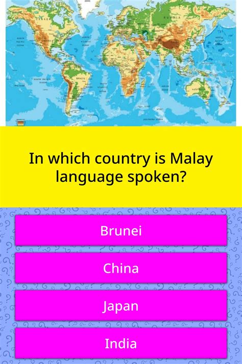 Therapy can help you develop communication style and skills, in addition to offering support for other topics. In which country is Malay language... | Trivia Questions ...