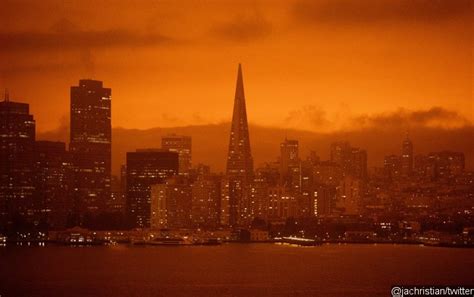 Stunning View Of San Franciscos Orange Sky Likened To Apocalypse And