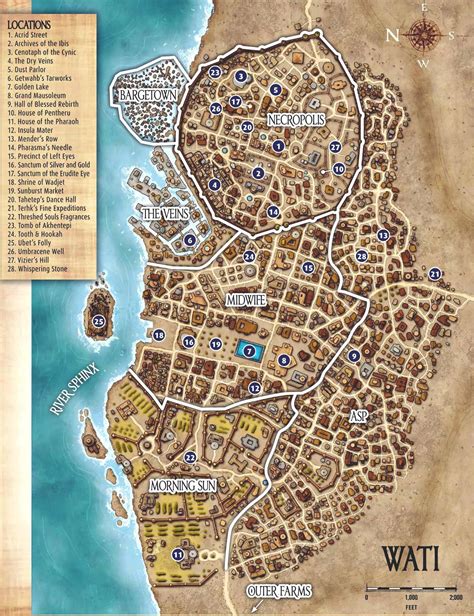 Wati City Map Fantasy World Map Fantasy City Map Dnd World Map