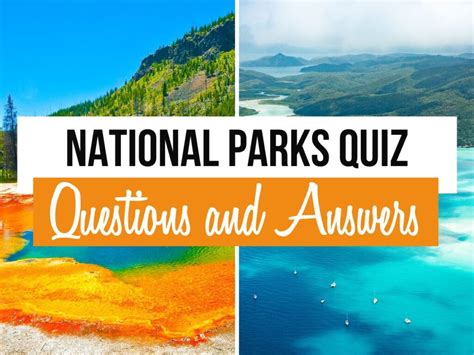 85 National Park Quiz Questions And Answers Quiz Trivia Games