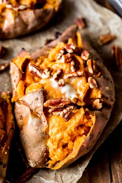 Maple Pecan Twice Baked Sweet Potatoes Wanderlust And Wellness