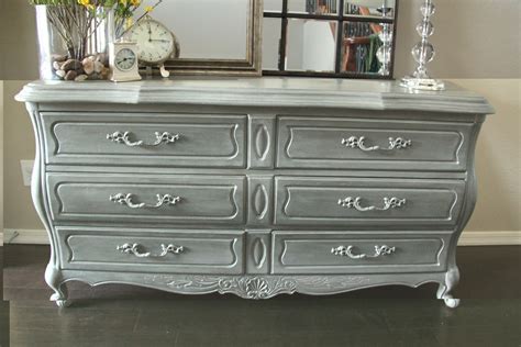 New To You Antique French Gray Dresser