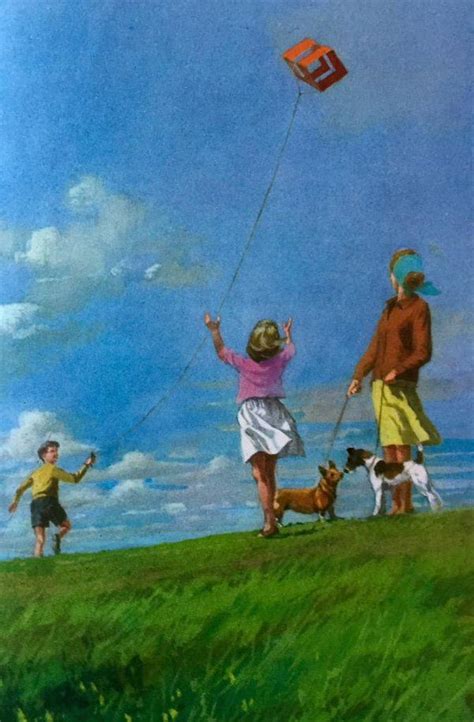 Summer Vintage Painting Vintage Art Ladybird Ladybird Book Artwork