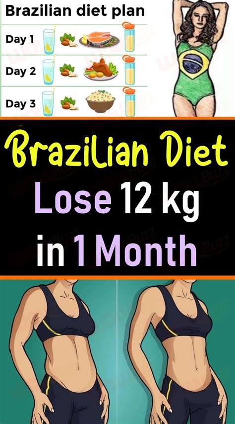 Brazilian Diet Lose 12 Kg In 1 Month Brazilian Diet Slim Diet Diet