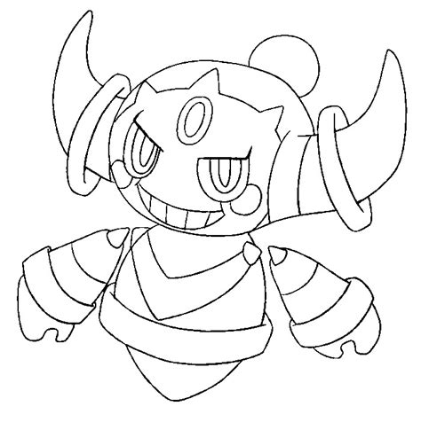 Snubberx Hoopa Pokemon Coloring Pages