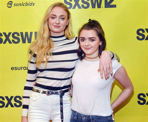 Photos Game Of Thrones Stars Maisie Williams And Sophie Turner