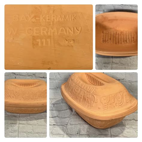Vintage Romertopf Terra Cotta Clay Roaster Baker 111 Bax Keramik West