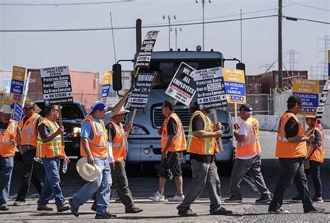 Port Truckers Strike Winds Down With Little Cargo Impact Los Angeles