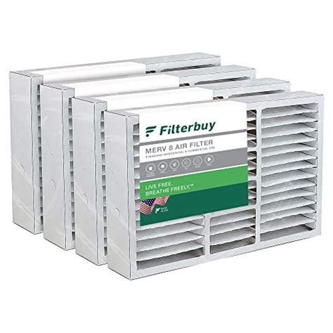 Filterbuy X X Air Filter Merv Dust Defense Pack Pleated Hvac Ac Furnace Air Filters