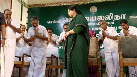 Jayalalitha Sworn In As Chief Minister Of Tamil Nadu Bbc News