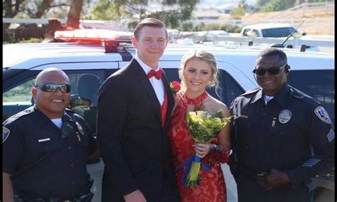 Fallen Officers Daughter Escorted To Prom By Entire Police Department Daily Headlines