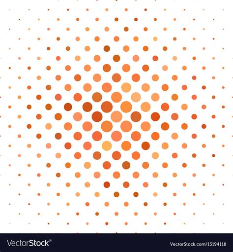 Orange Dot Pattern Background Design Royalty Free Vector